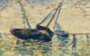 Three Boats at the Sea